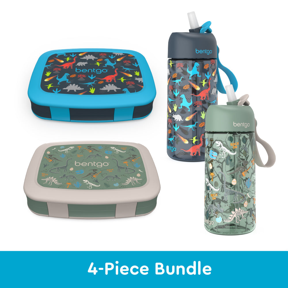 bentgo-kids-prints-lunch-boxes-and-water-bottles-y4 bentgo-lunch-box-bottle-bundle-dinsoaur-fossils-1.jpg