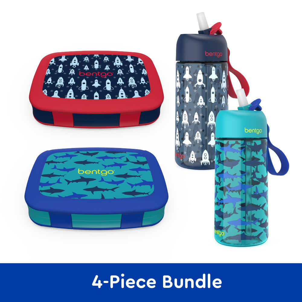 bentgo-kids-prints-lunch-boxes-and-water-bottles-y4 bentgo-lunch-box-bottle-bundle-rocket-shark-1.jpg